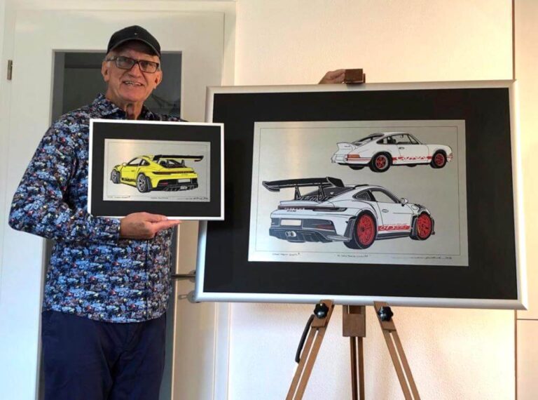 Andreas Hentrich gelber porsche